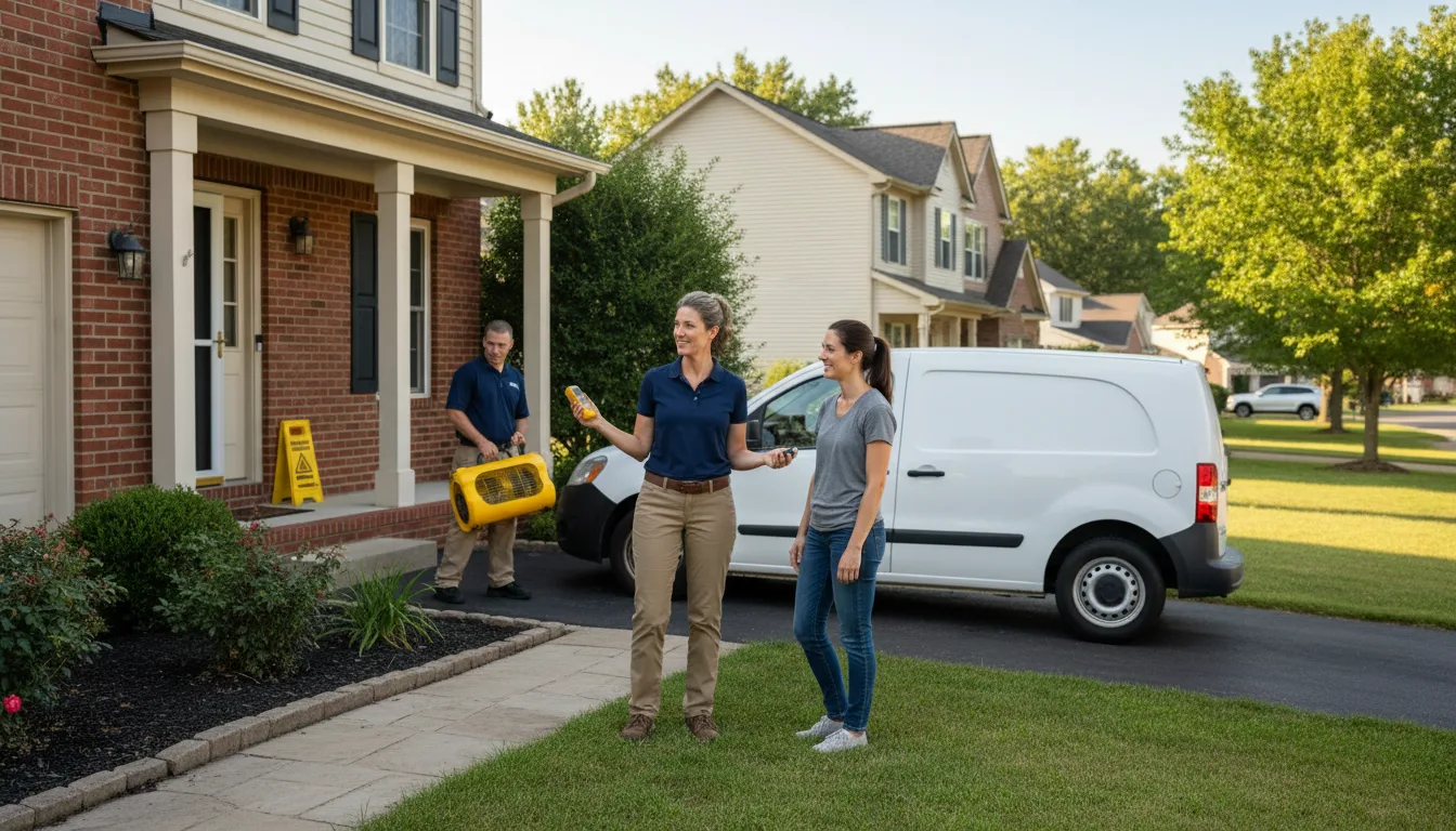 Residential water damage restoration in Oak Ridge, PA
